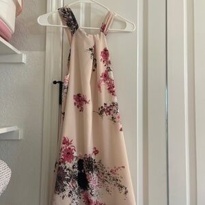 Pink dress with beautiful florals